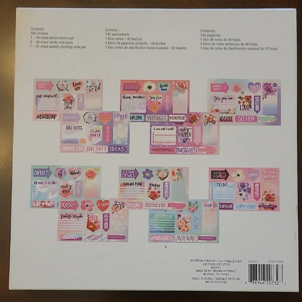 Recollections Floral Home Office Planner - Multicolor
